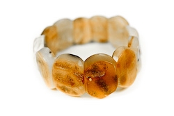 Armband Naturbernstein 18x18-28mm, Umfang 17cm