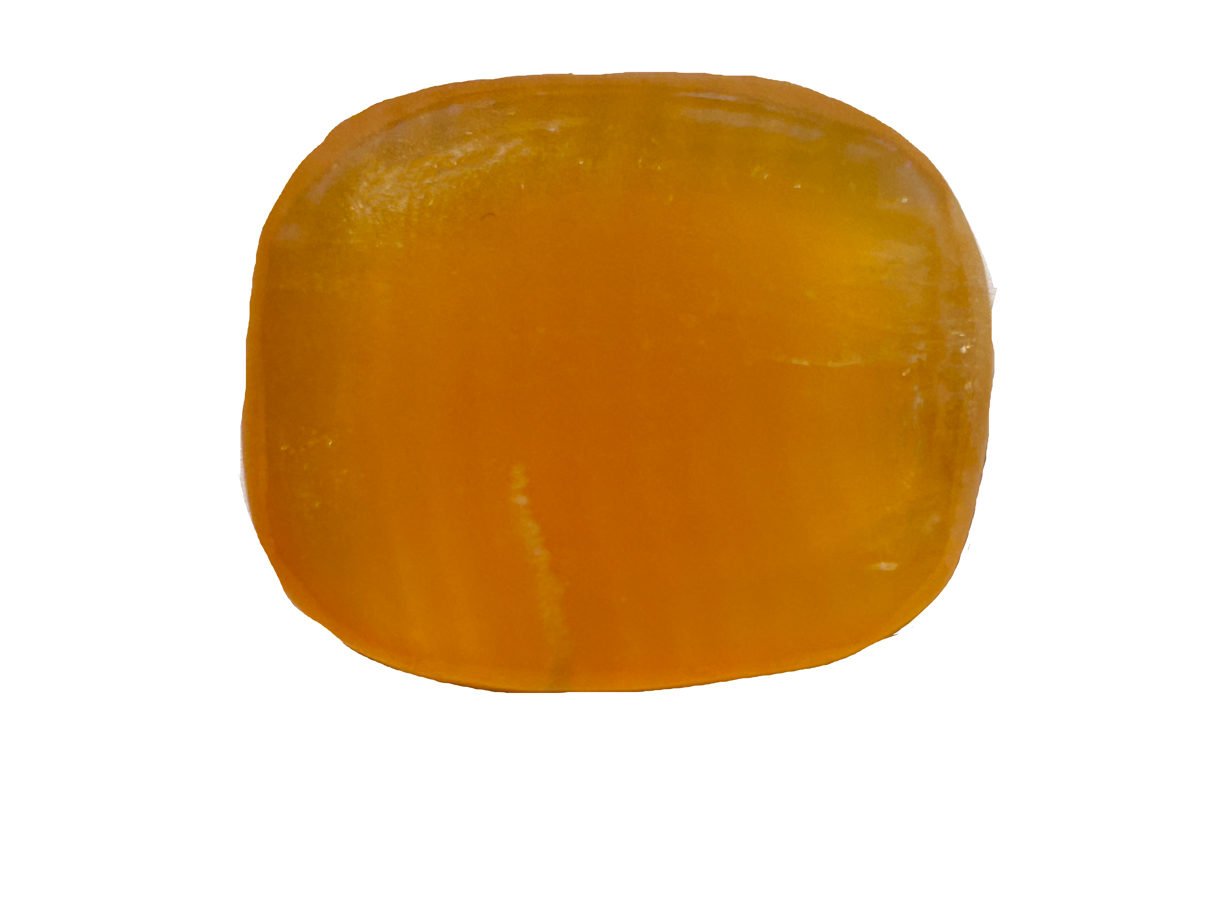 Calcit Orange A+ ohne Lochung [ca.8x25x30 mm]