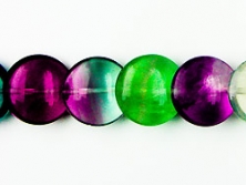 Fluorit AA Rondellen überlappend 12 mm