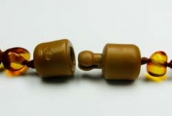 Babykettchen Naturbernstein mit Sicherheitsverschluss