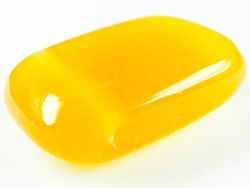 Calcit Orange A+ mit Lochung [ca.8x20x30 mm]