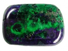 Azurit-Malachit natural mit Lochung [ca.8x20x30 mm]