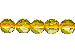Citrin A+ Kugeln facettiert Verlauf 4-8 mm
