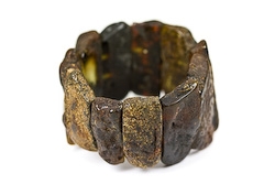 Armband Naturbernstein 22x47-53mm, Umfang 19cm