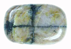 Chiastolith A+ mit Lochung [ca.8x20x30 mm]