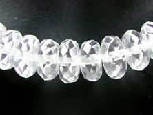 Bergkristall AA Button facettiert Ø 3x6 mm