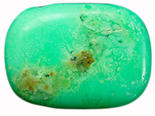 Chrysopras A+ mit Lochung  [ca.8x20x30 mm]