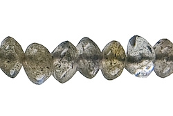 Labradorit Button facettiert 3x4 mm
