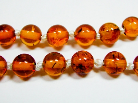 Babykettchen Naturbernstein Kugeln 6 mm