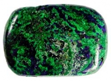 Azurit-Malachit natural mit Lochung [ca.8x20x30 mm]