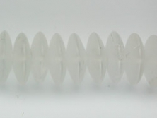 Bergkristall matt A+ Button 4x12 mm