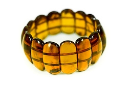 Armband Naturbernstein 14x25-35 mm, Umfang 18 cm