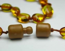 Naturbernstein mit Sicherheitsverschluss