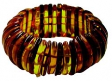 Armband Naturbernstein, 10x30mm, Umfang 18cm