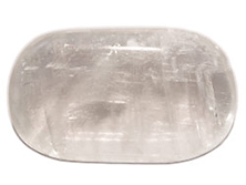 Calcit weiss A+ ohne Lochung [ca.8x20x30 mm]