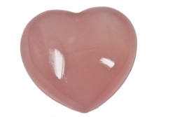 Herz Rosenquarz 15x25x25 mm