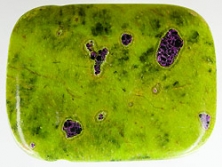 Stichtit/Serpentin A+ mit Lochung [ca.8x30x40 mm]