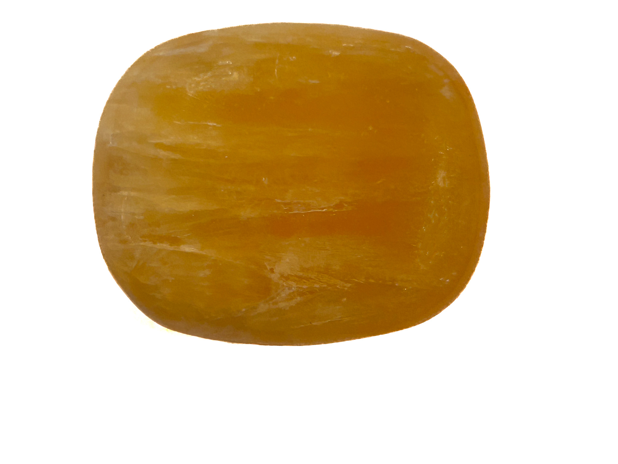 Calcit Orange A+ ohne Lochung [ca.8x25x30 mm]