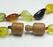 Naturbernstein mit Sicherheitsverschluss