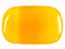 Calcit Orange A+ mit Lochung [ca.8x20x30 mm]