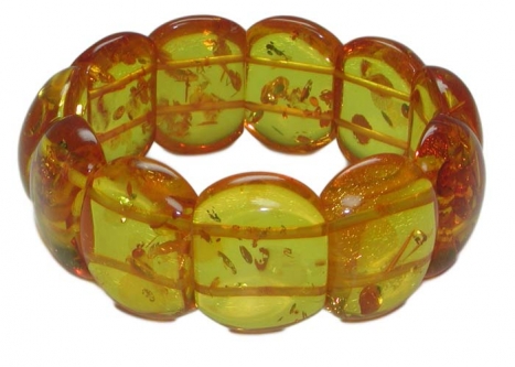 Armband Naturbernstein 20x30mm, Umfang19cm