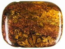 Bronzit A+ mit Lochung [ca.8x30x40 mm]