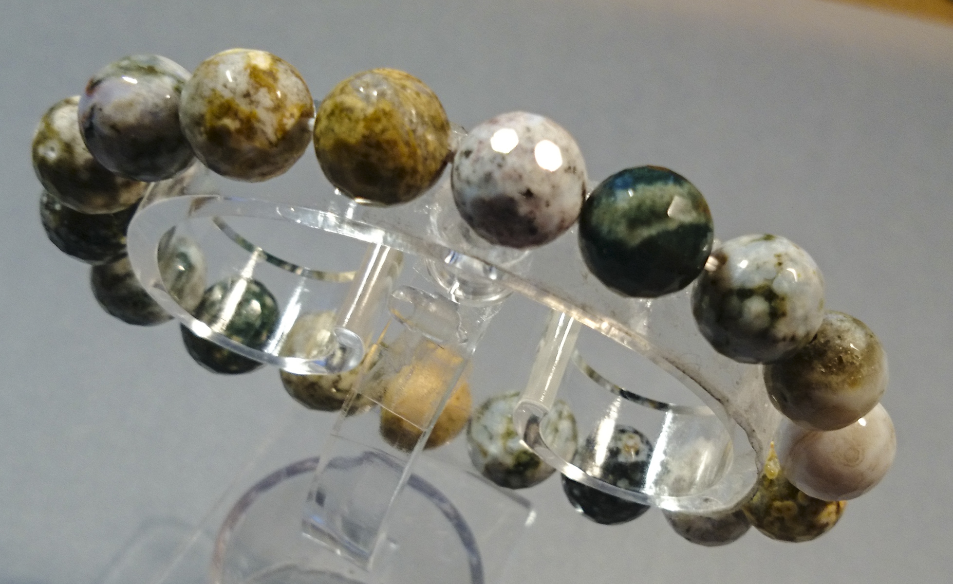 Armband Ozeanachat, Umfang 17cm