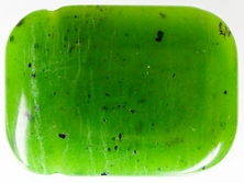 Nephrit A+ mit Lochung [ca.8x30x40 mm]