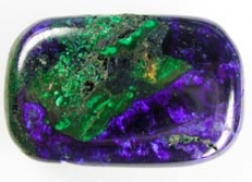 Azurit-Malachit natural mit Lochung [ca.8x20x30 mm]