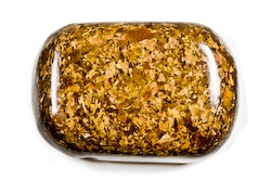 Bronzit A+ mit Lochung [ca.8x20x30 mm]