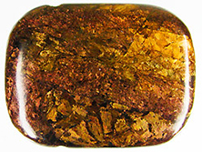 Bronzit A+ mit Lochung [ca.8x30x40 mm]