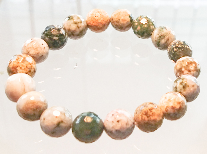 Armband Ozeanachat, Umfang 17cm