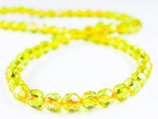 Citrin A+ Kugeln facettiert Verlauf 4-8 mm