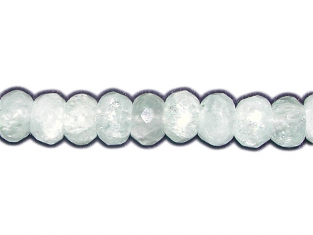 Aquamarin AA Button facettiert