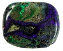 Azurit-Malachit natur A+ ohne Lochung [ca.8x25x30 mm]