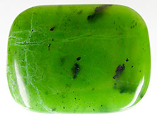 Nephrit A+ mit Lochung [ca.8x30x40 mm]